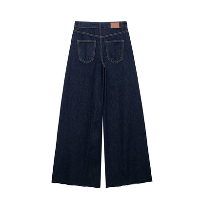 high waisted denim top+pants set