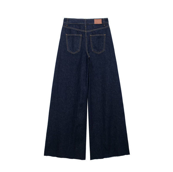 high waisted denim top+pants set