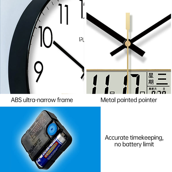 Electronic Calendar Wall Clock.