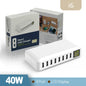 60W 8 Port USB Fast Charger QC3.0 HUB Smart Quick Charge With LED Display Multi USB Charging Station Mobile Phone Desktop Home