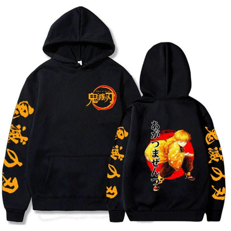 Blade Flame Pillar casual pullover hoodie