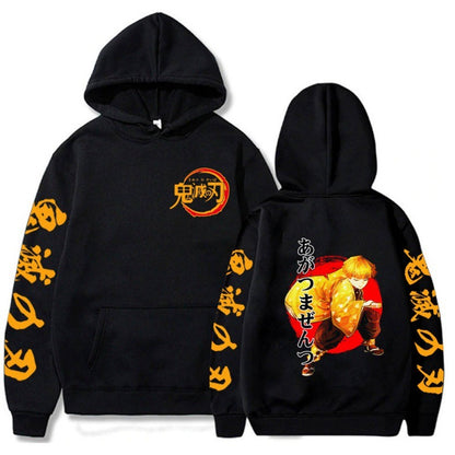 Blade Flame Pillar casual pullover hoodie