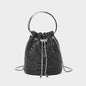 Diamond bucket bag for women