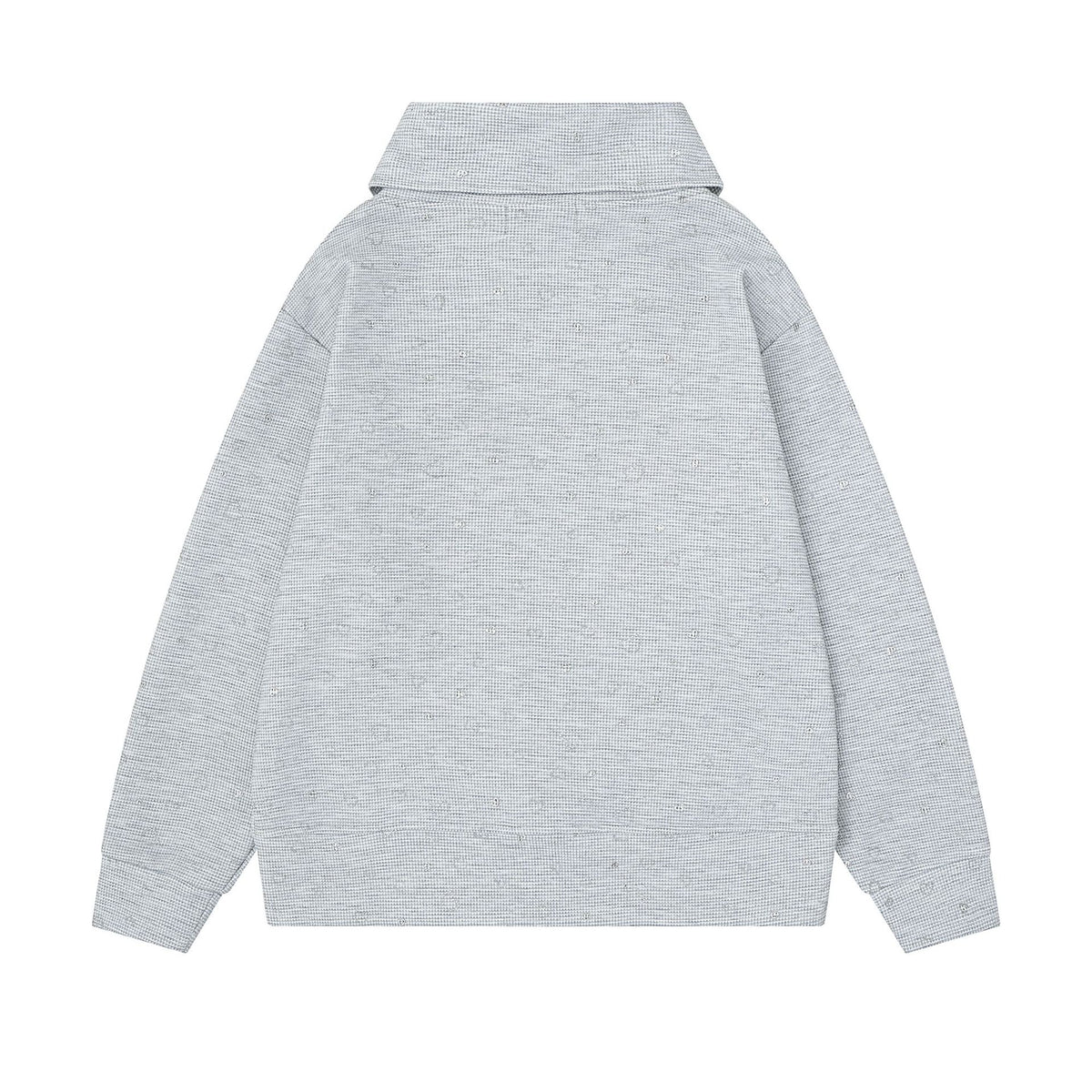 Musical Note Embroidery Scarf Collar LoosePullover Hoodie