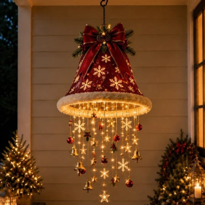Lighted Santa Hat Hanging Chandelier