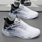 Men's Shoes Breathable Casual Running Height-Increasing Air Cushion Shock-Absorbing Leather Dad Sneakers
