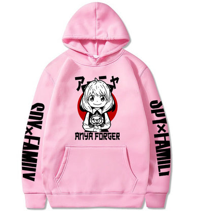 Anya Red Moon Hoodie Loose Sweatshirt Spy Family