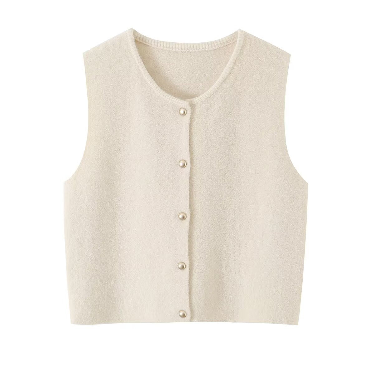 knitted sweater women's vest