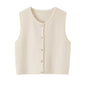 knitted sweater women's vest