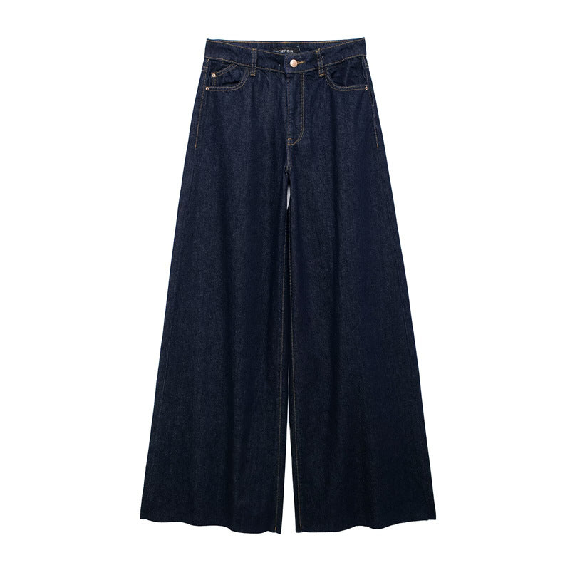 high waisted denim top+pants set