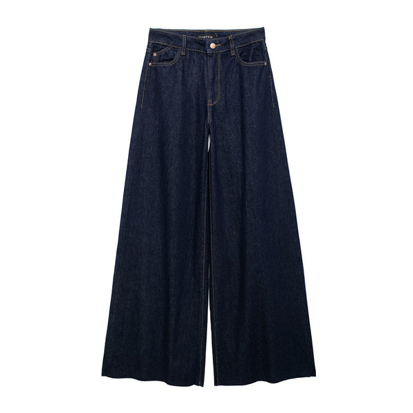 high waisted denim top+pants set
