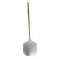 12" Aluminium Pizza Peel with Wooden Handle - Overall Length 35 Inches