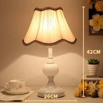 European Minimalist Glass Table Lamp - Vintage Style
