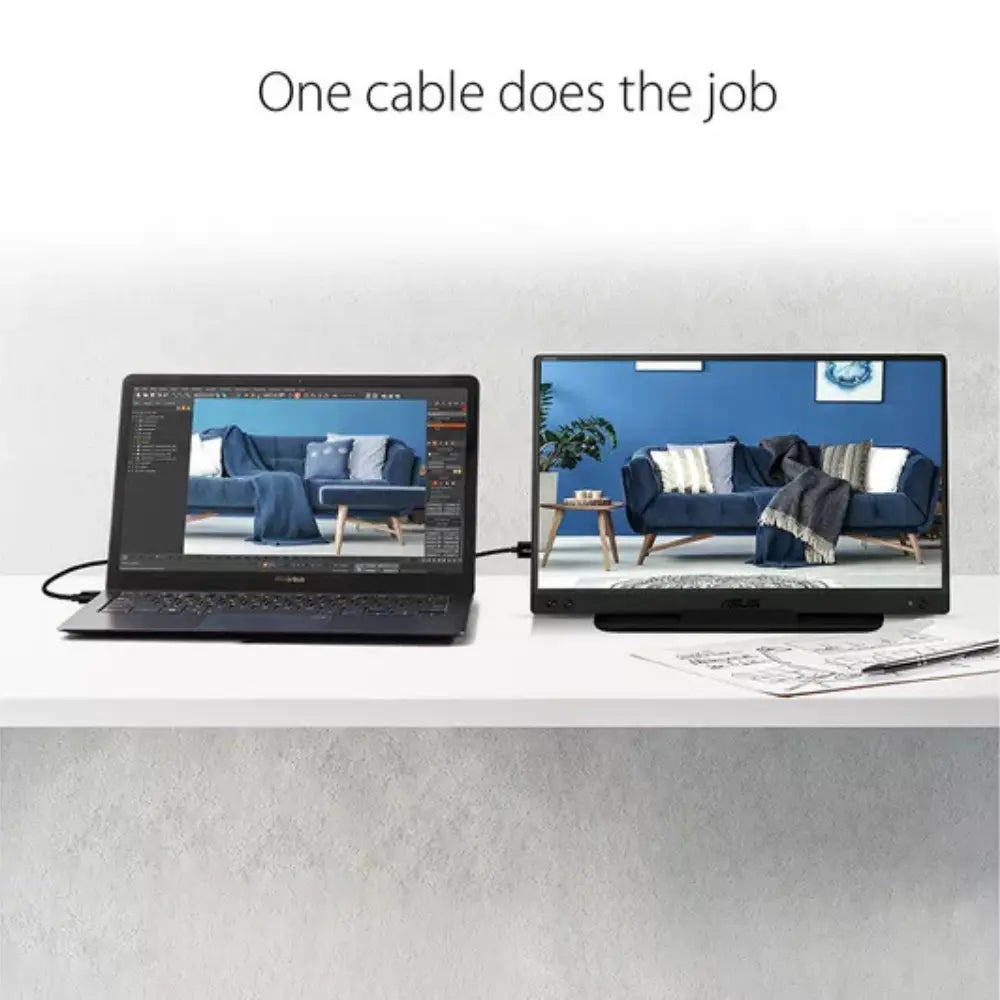 ASUS ZenScreen MB166C Full HD 15.6" IPS LED Portable Monitor