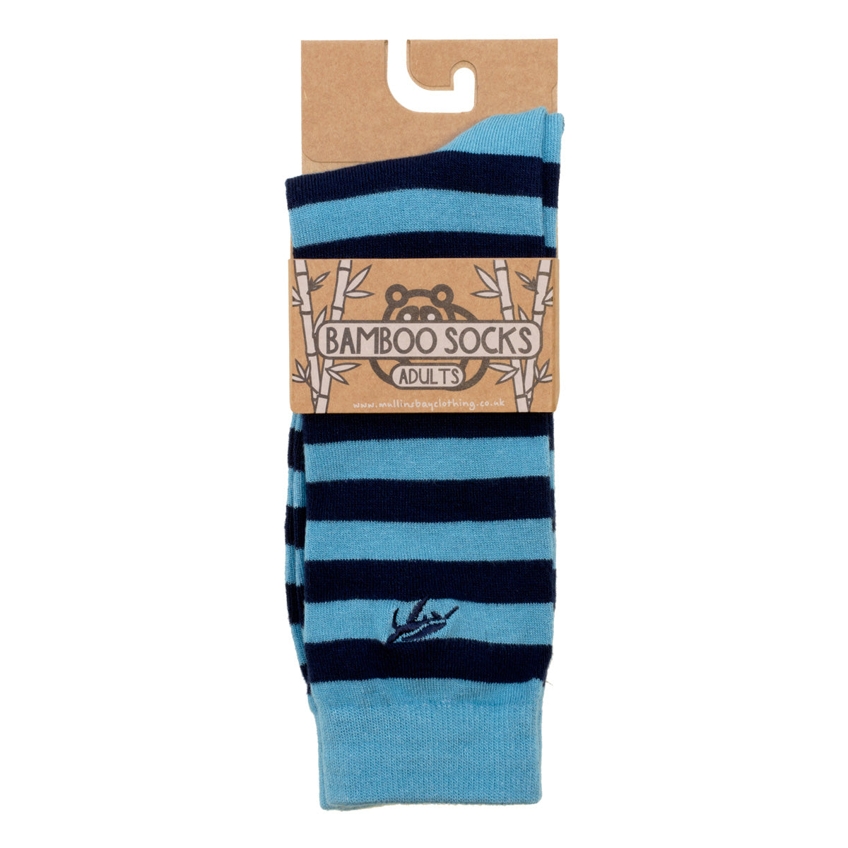Mullins Bay Adults Bamboo Socks - Ocean Stripe