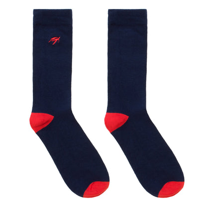Chaussettes Enfant en Bambou Mullins Bay - Marine / Rouge