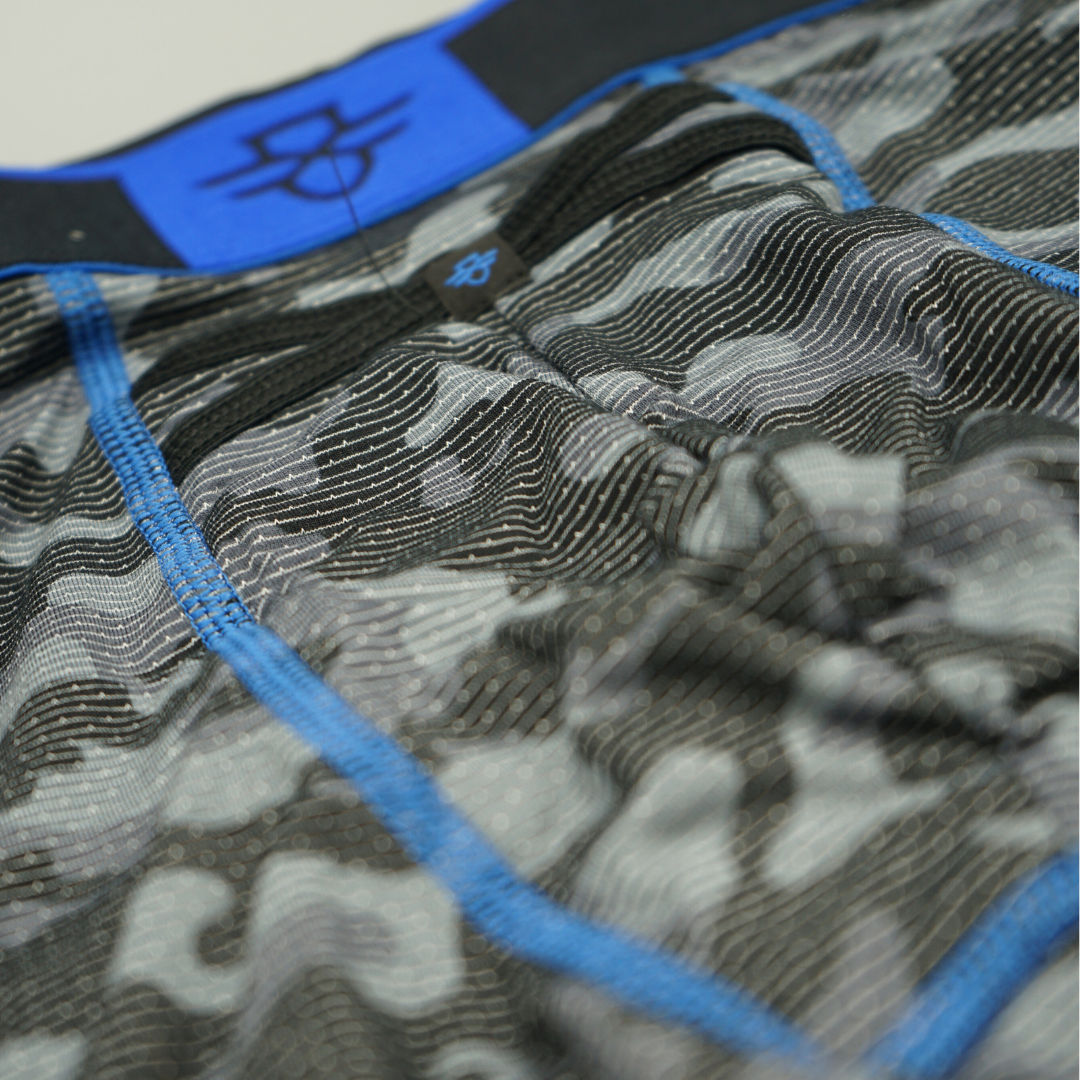 Boxers Aero Pro 7" - Camouflage / Bleu Roi
