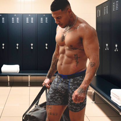 Boxers Aero Pro 7" - Camouflage / Bleu Roi