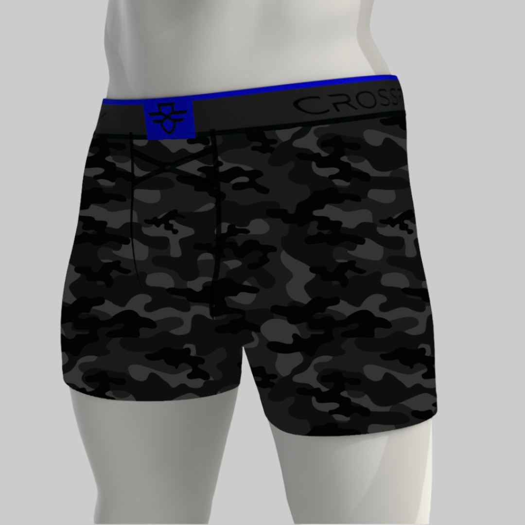 Boxers Aero Pro 7" - Camouflage / Bleu Roi
