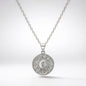 Alba Sun Coin Necklace | Silver