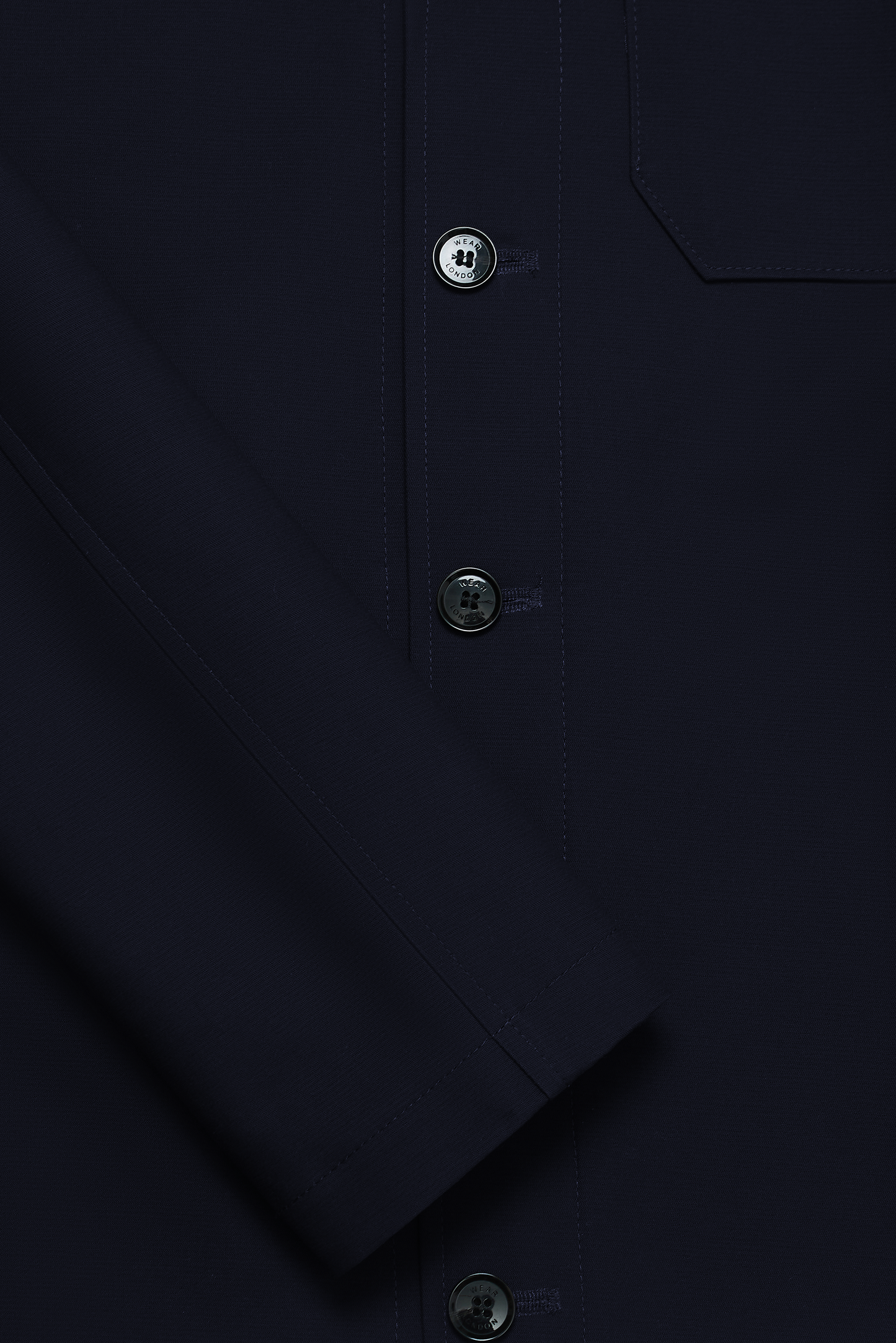 Aldgate Unlined Shacket - Navy Dx