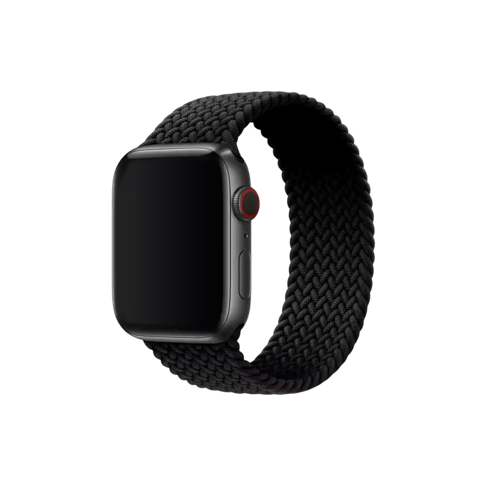 Apple Watch Braided Solo Loop Band – Black, 42/44/45/49 mm