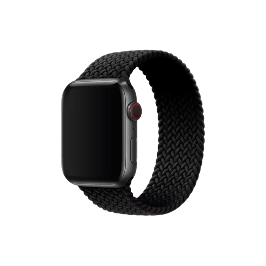 Apple Watch Braided Solo Loop Band – Black, 42/44/45/49 mm