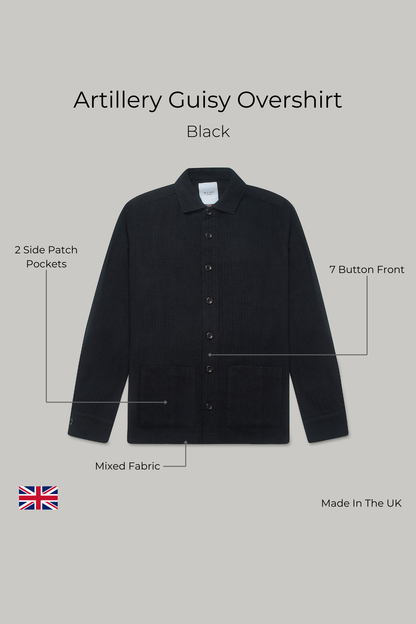 Artillery Guisy Overshirt - Black
