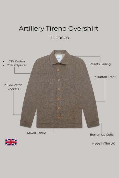 Artillery Tireno Overshirt - Tobacco