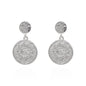 Aruna Sun Coin Drop Earrings | 925 Sterling Silver