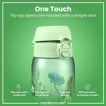 Leak Proof Kids' Water Bottle, Recyclon, Pandas, 350ml (12oz)