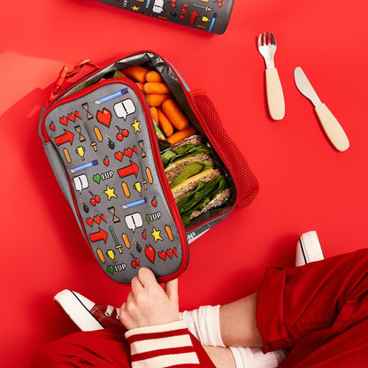Kids Lunch Bag, Insulated, Gamer, Medium