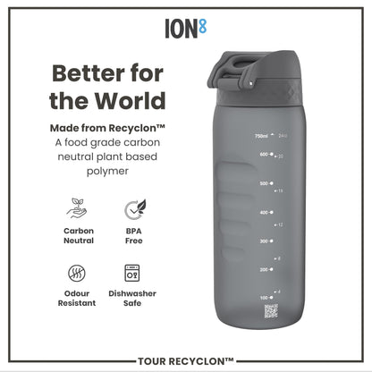 Bottle, Recyclon, Grey, 750ml
