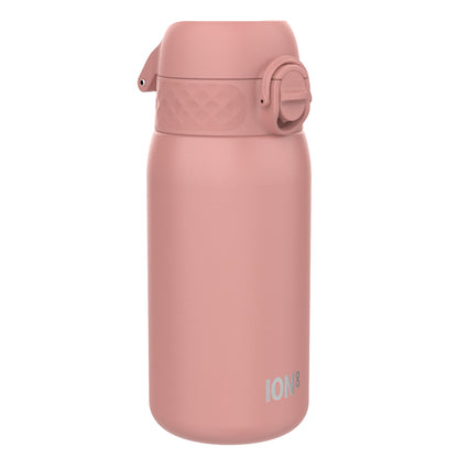 Leak Proof Kids Water Bottle, Stainless Steel, Ash Rose, 400ml (13oz)