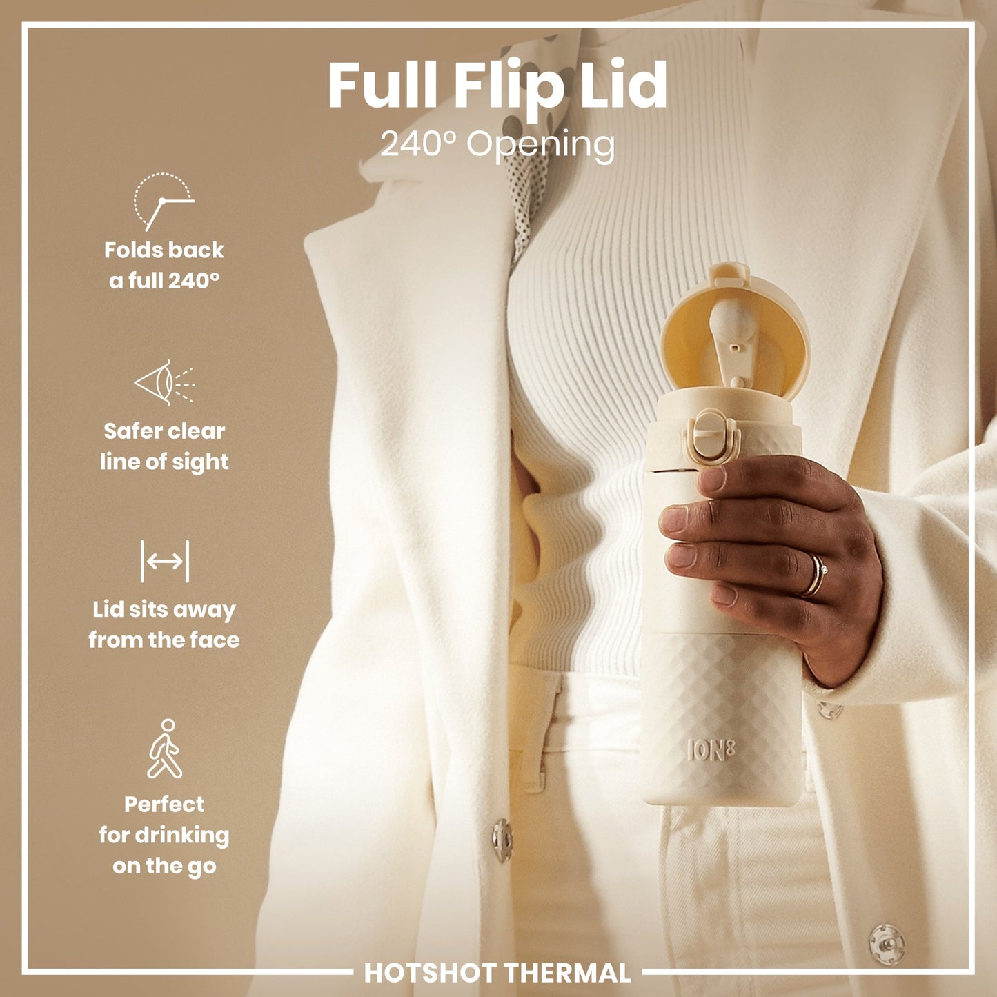 Insulated Steel, Travel Mug, Tuberose, 360ml