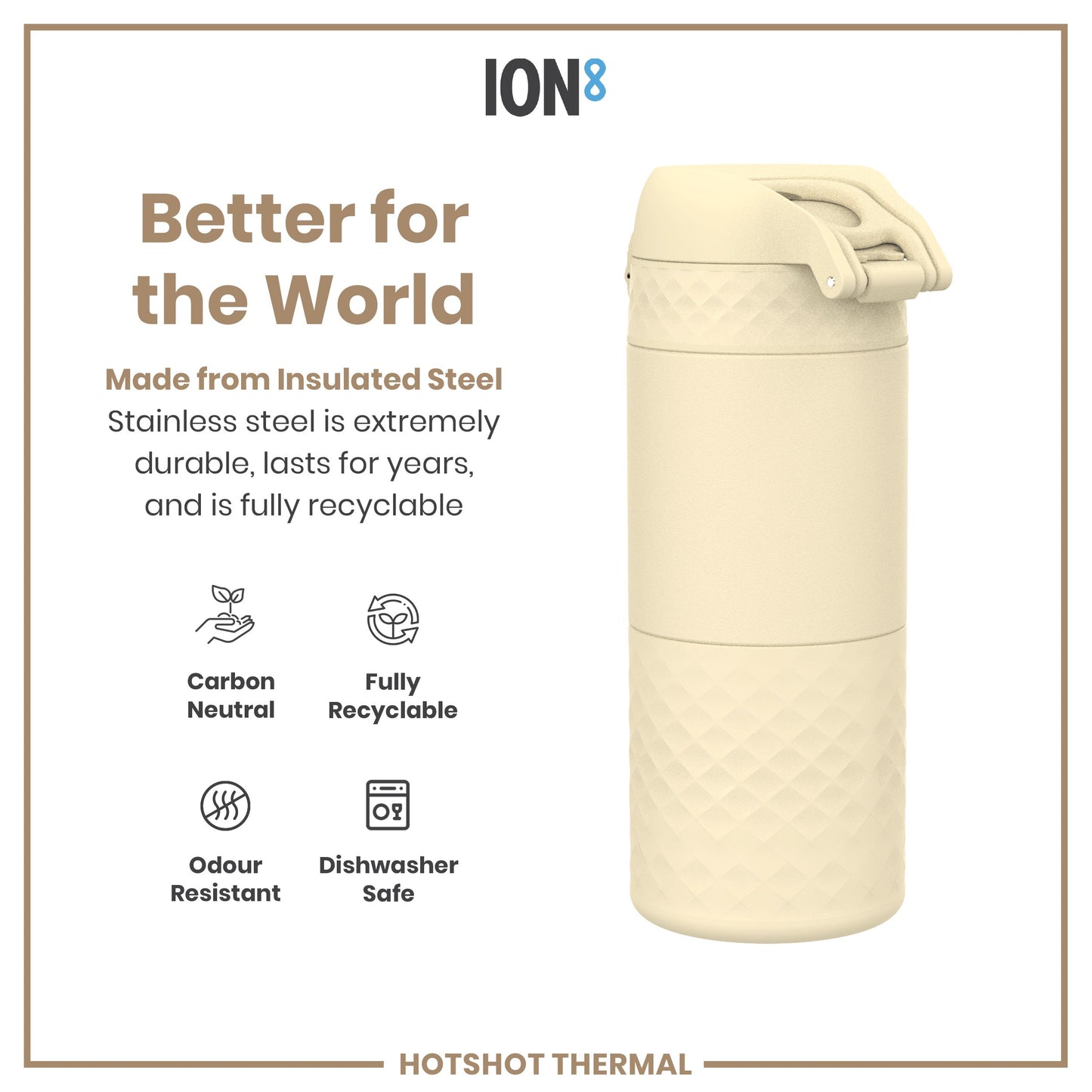 Insulated Steel, Travel Mug, Tuberose, 360ml