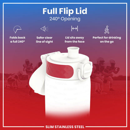 Leak Proof NFL Water Bottle, Stainless Steel, Arizona Cardinals, 600ml (20oz)