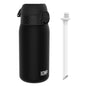Leak Proof Small Water Bottle With Straw, Recyclon, Black, 350ml (12oz)