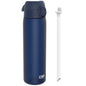 Leak Proof Medium Water Bottle with Straw, Recyclon, Navy, 500ml (18oz)