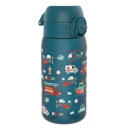Leak Proof Kids Water Bottle, Recyclon, Rescue Vehicles, 350ml (12oz)