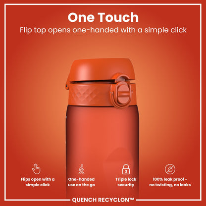 Leak Proof 1 litre Water Bottle, Recyclon, Hearty Orange, 1L