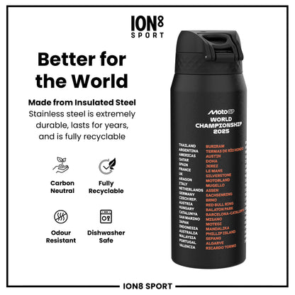 MotoGP x ION8 Insulated Steel Water Bottle, MotoGP Calendar, 750ml (24oz)