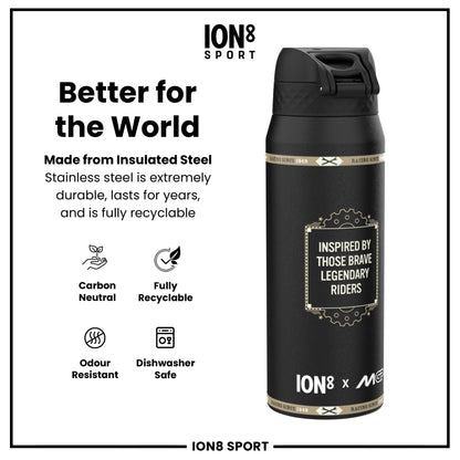 MotoGP x ION8 Insulated Steel Water Bottle, MotoGP Speed, 750ml (24oz)