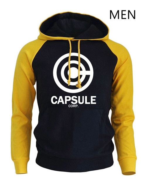 Men's Dragon Ball Print Fleece Hoodie