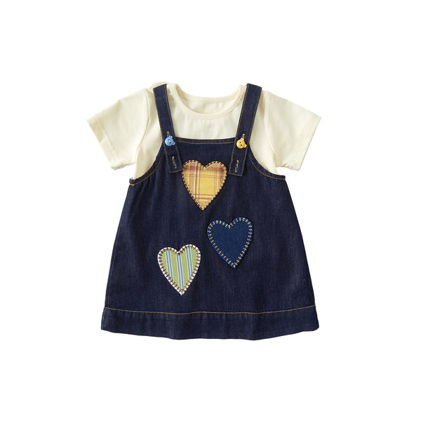 Girls' Denim Two-Piece Outfit