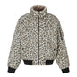 Leopard Print Reversible Stand Collar Cotton Jacket