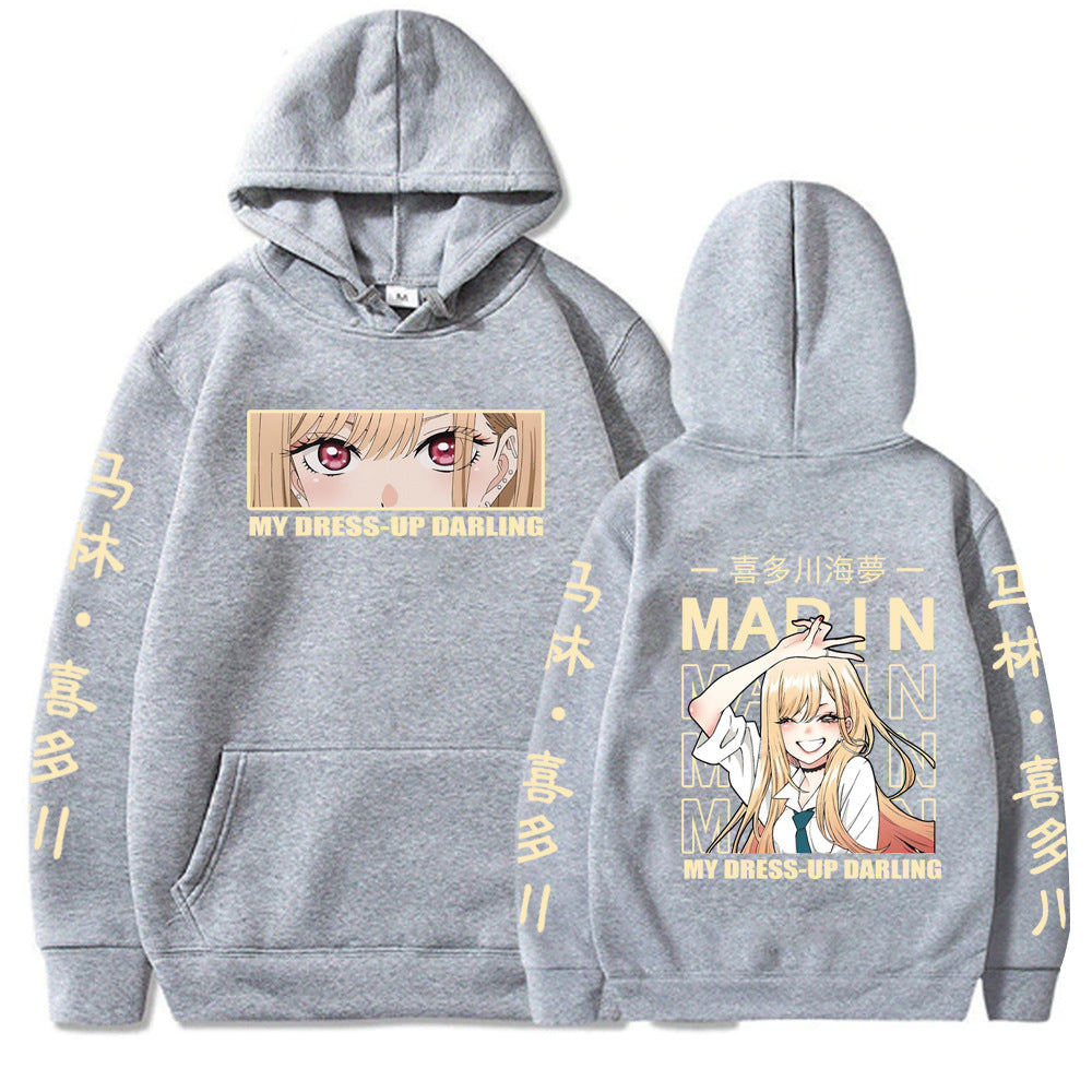 Marin Kitagawa Cute Graphic Print hoodies