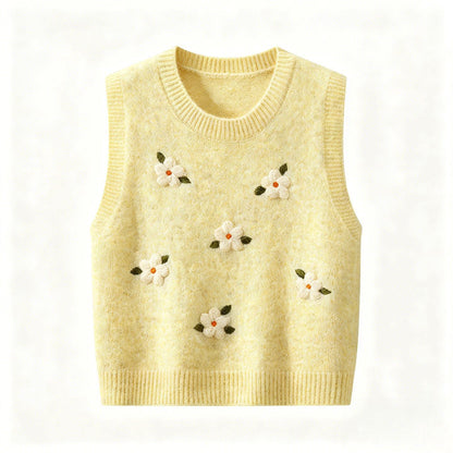 Women's Jacquard Knit Layering Vest