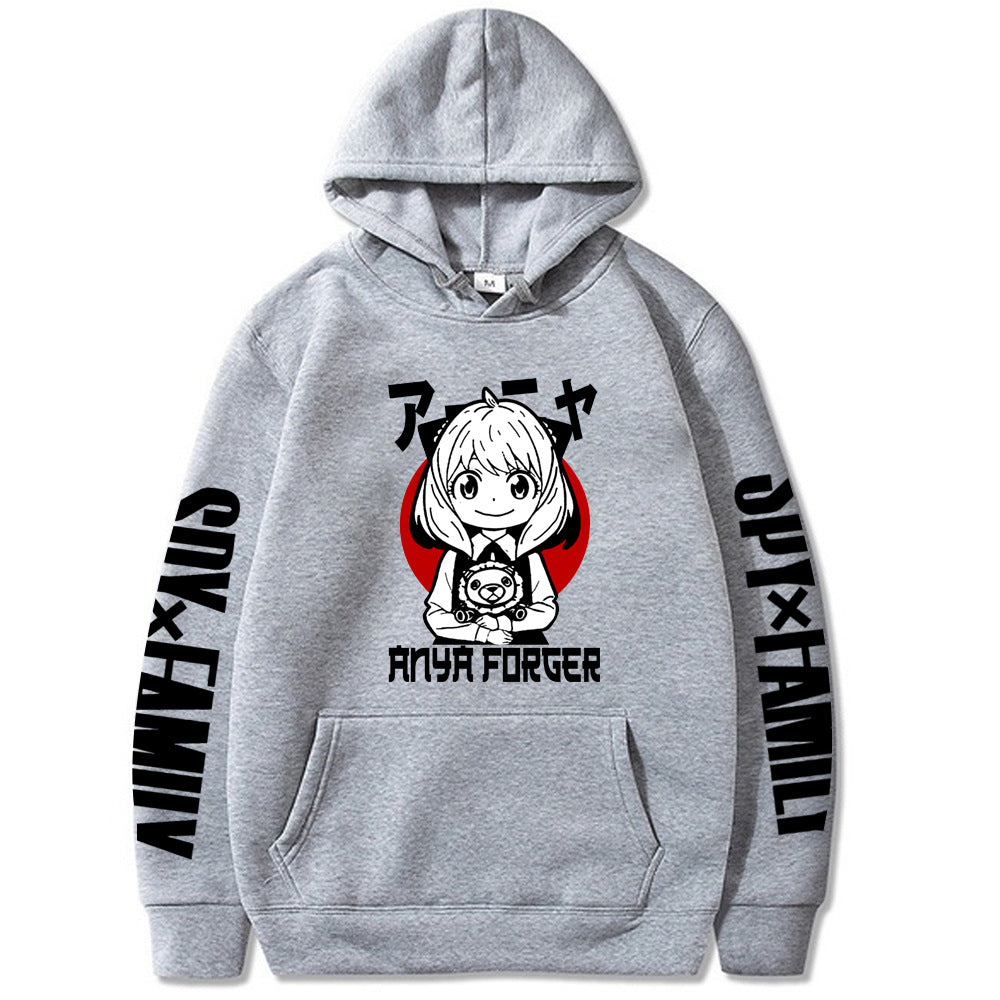 Anya Red Moon Hoodie Loose Sweatshirt Spy Family