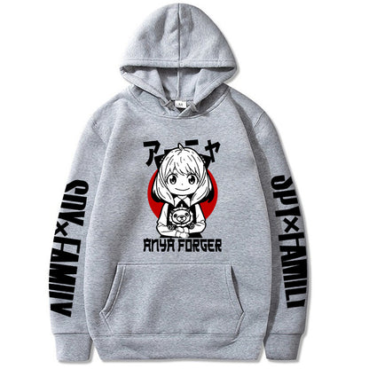 Anya Red Moon Hoodie Loose Sweatshirt Spy Family